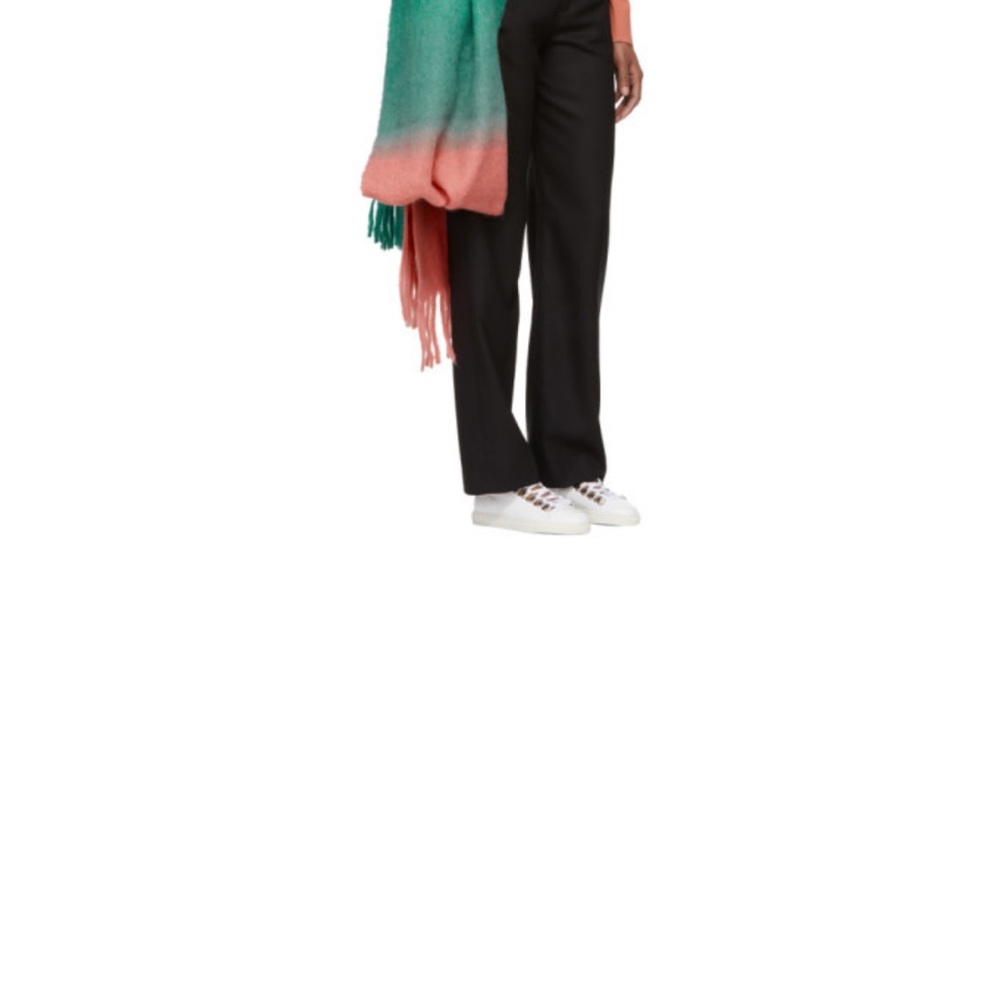 Acne Studies Pink And Green Kelow Dye Scarf View 2